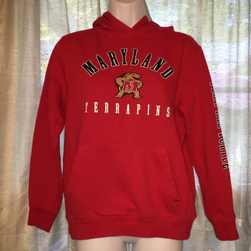 Red University of Maryland hoodie